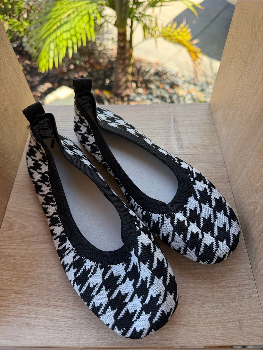 Houndstooth Ballet Slippers